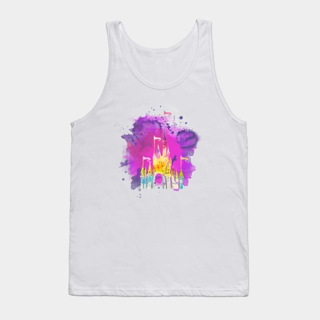 Watercolor Princess Greatest Place On Earth Tank Top by digitaldoodlers